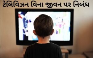 ટેલિવિઝન વિના જીવન પર નિબંધ.2022 Essay on life without television